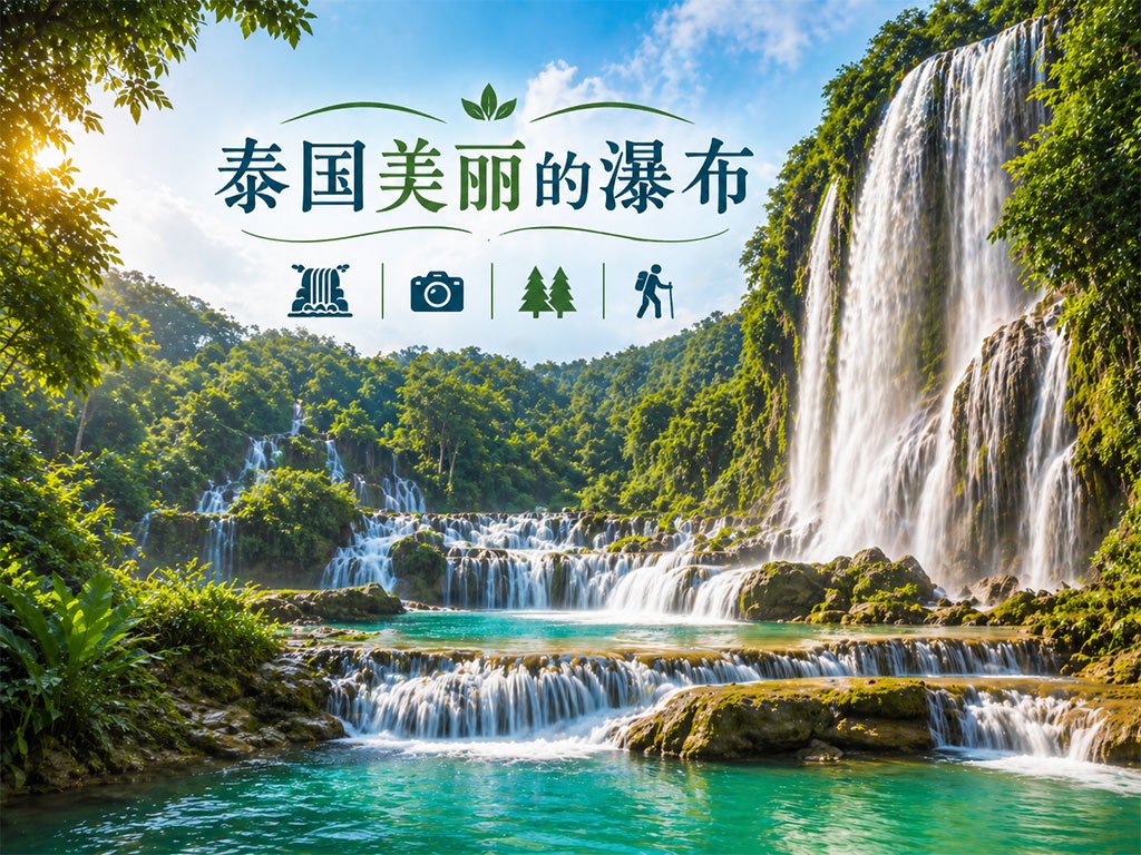 泰国美丽的瀑布